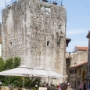 The Pentagonal Tower in Porec was constructed in 1447, above an older medieval tower dating from the 13th century. The Tower was constructed by two Triestinians, Ivan de Pari (Iohannes de Parri) and his son Lazar (Lazar de Parri).